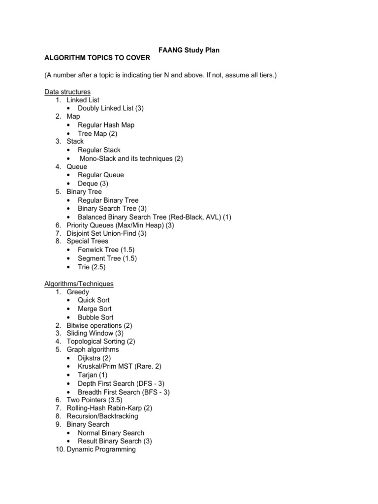 FAANG Interview Preparation Guide | PDF | Computing | Software Engineering