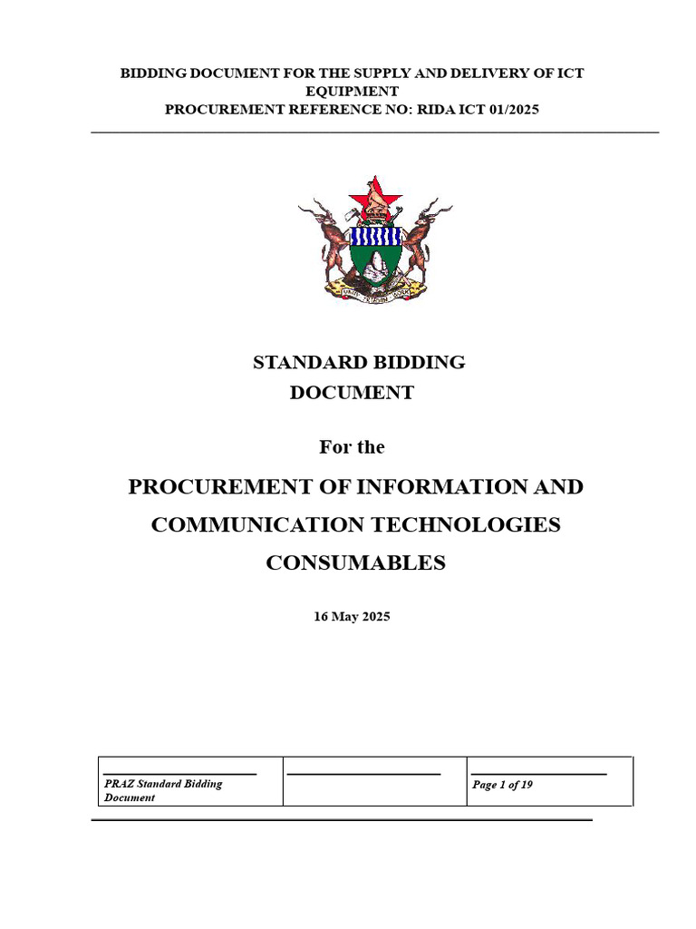 Tender Document Ict | PDF | Insurance | Specification (Technical Standard)