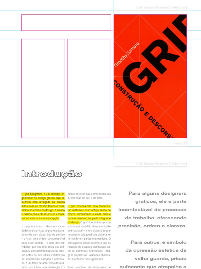 A Evolução do Grid no Design Gráfico | PDF | Esboço | Tipografia