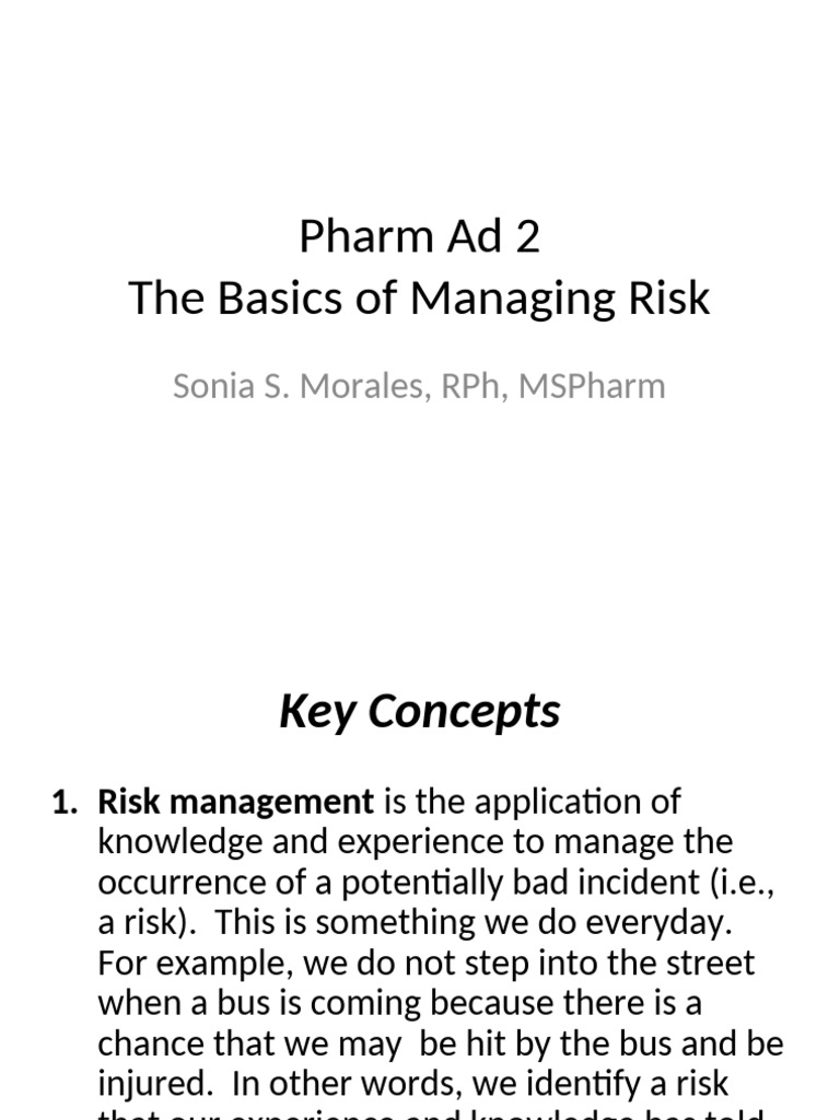 Mod 7 Risk Management | PDF | Risk | Risk Management