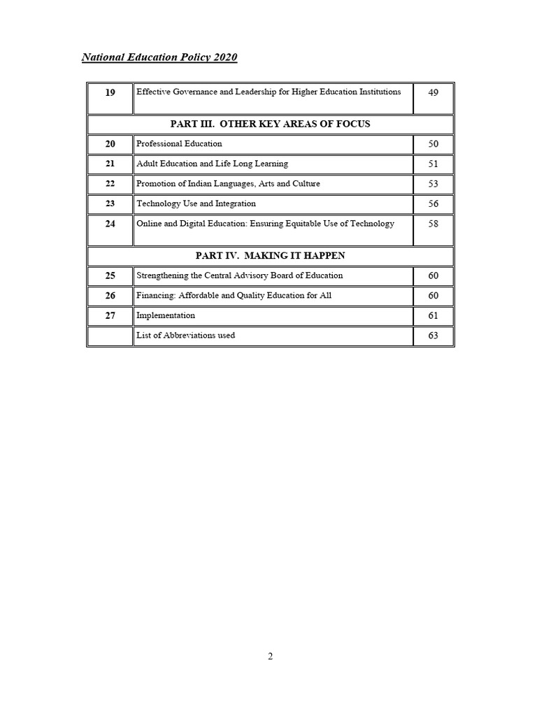National Education Policy 2020 Overview | PDF | Curriculum | Pedagogy