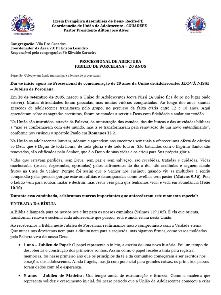 Processional | PDF | Fé | Deus