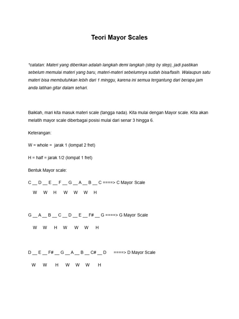 20 - Mayor Scale 1 Oktaf Dari Senar 3 | PDF