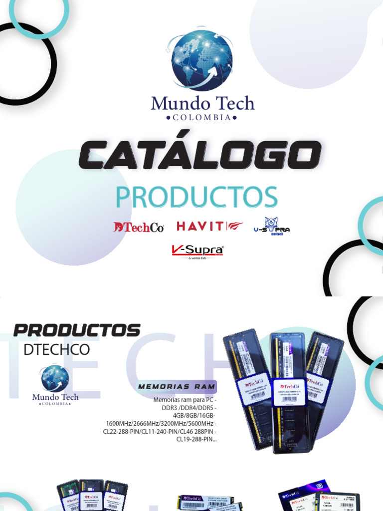 Catálogo de Productos DTECHCO y HAVIT | PDF | Micrófono | Auriculares