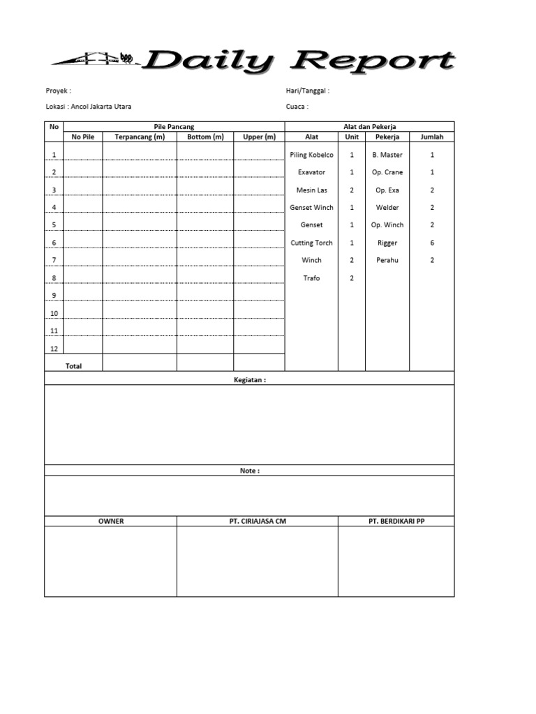 Daily Report | PDF
