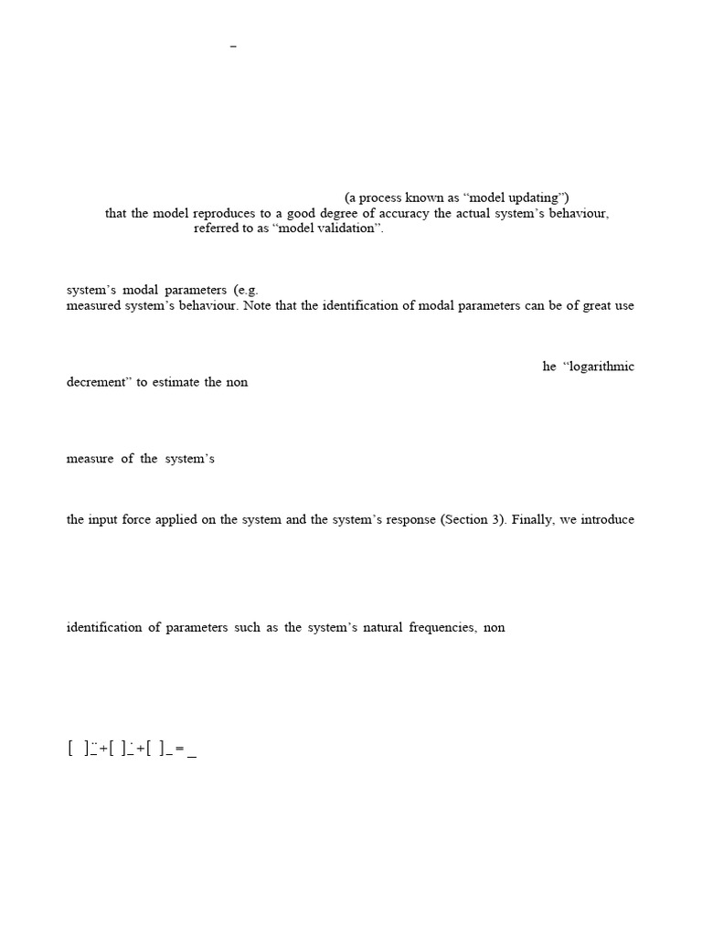 Modal Parameter Identification Techniques | PDF | Spectral Density ...