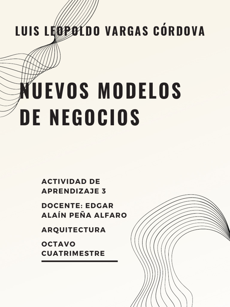 Vargas - Nuevos Modelos de Negocios - Actividad | PDF | Business ...