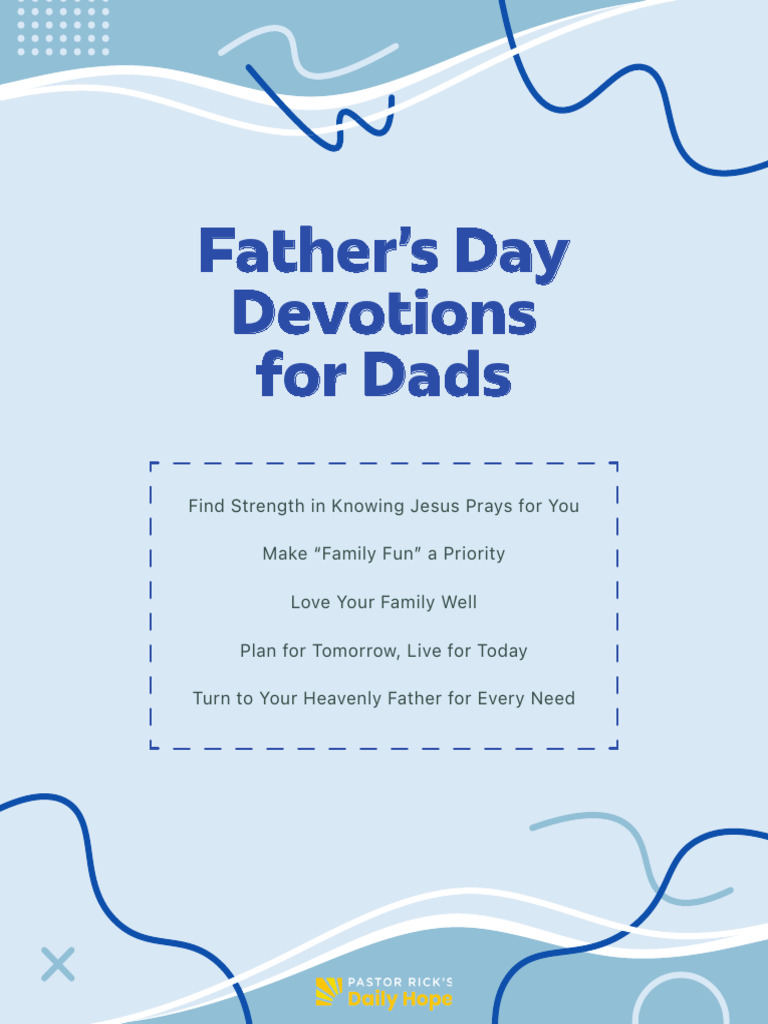 Devotional For Fathers Day