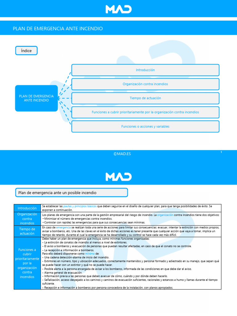 Plan de Emergencia ante Incendios | PDF