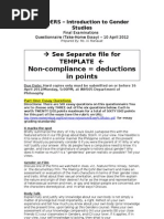 Download Genders Questionnaire April 2012 by Pilo So-Pilya SN88712931 doc pdf