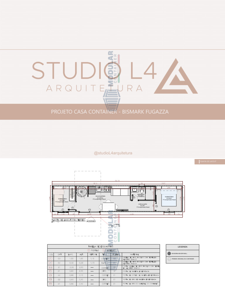 Projeto Casa Container: Arquitetura e Interiores | PDF