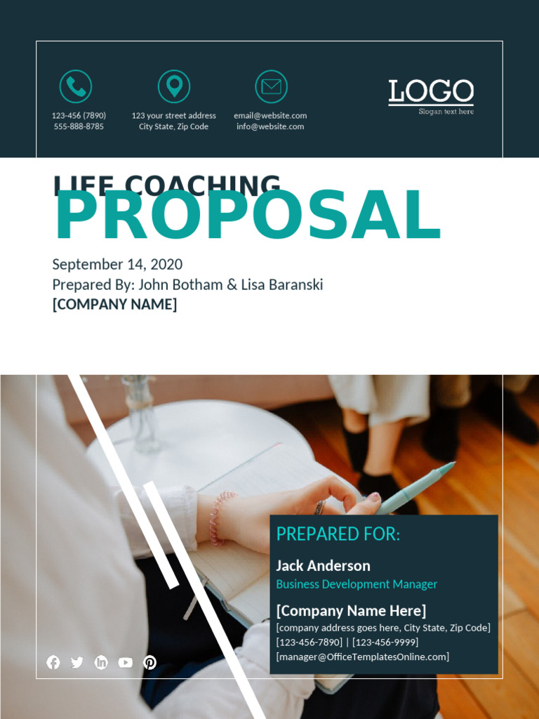 Life Coaching Business Proposal Template | PDF