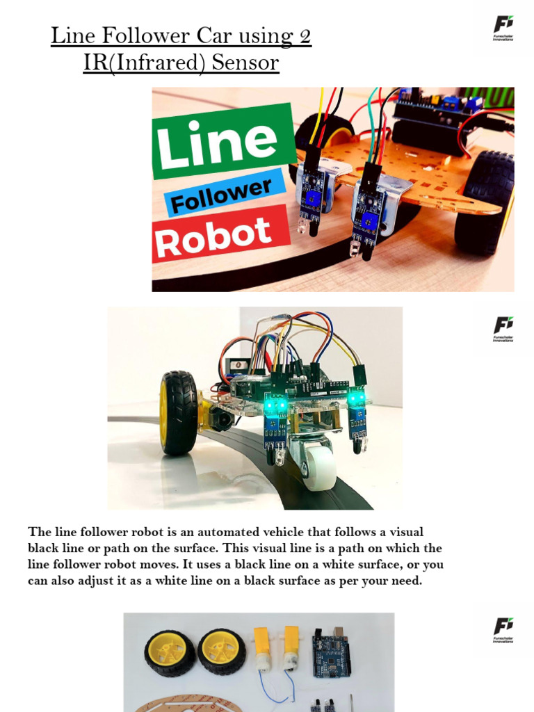 Line Follower Car with Arduino IR Sensors | PDF
