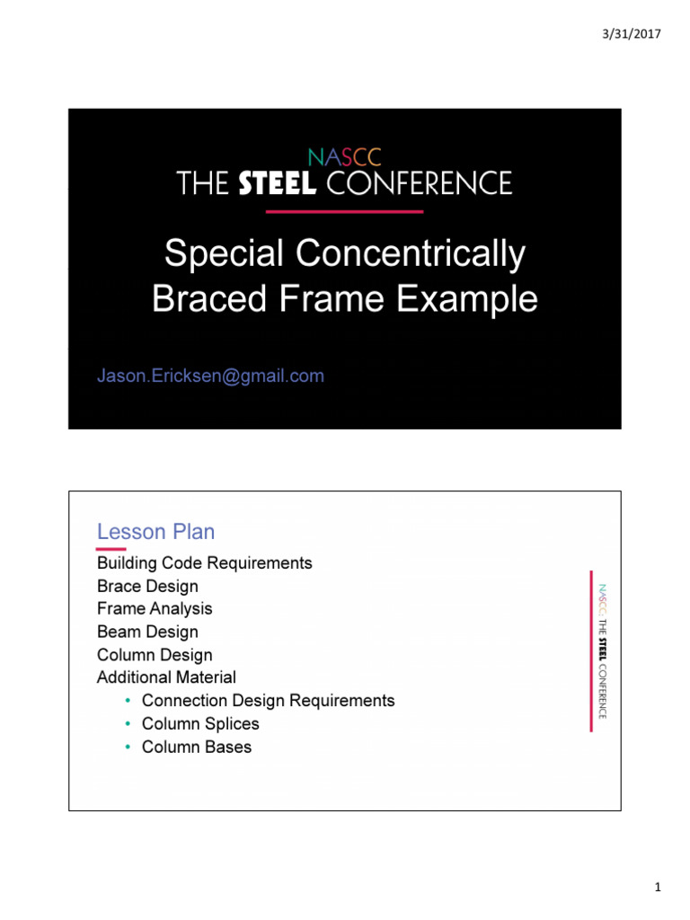 Special Concentrically Braced Frame Design | PDF | Beam (Structure ...