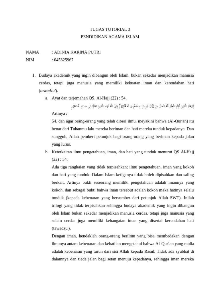 Keterkaitan Ilmu, Iman, dan Hati dalam Islam | PDF