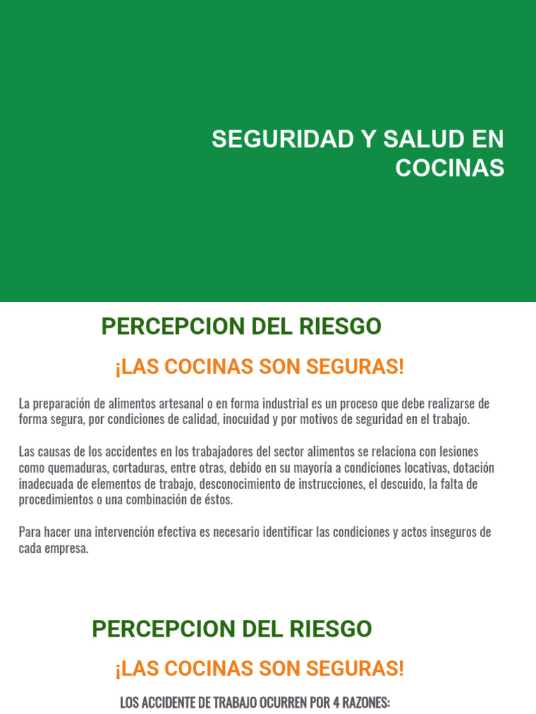 Peligros en la Cocina para Niños | PDF | Estufa de cocina | Alimentos
