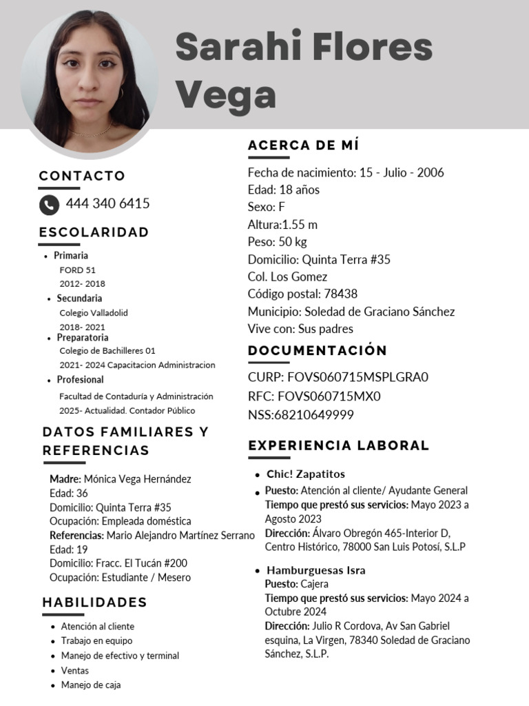 Curr culum Vitae Cv de Contabilidad - 1