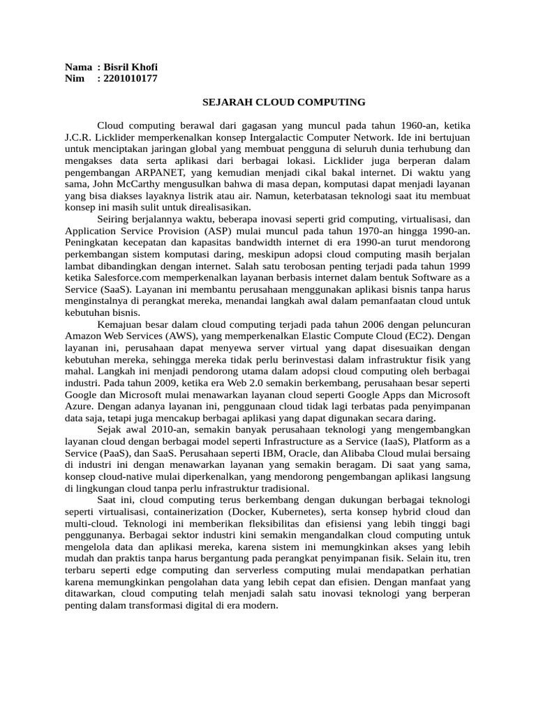 Sejarah Perkembangan …