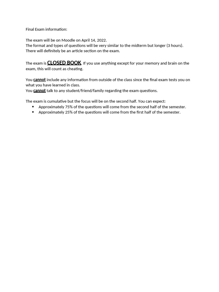 PSCI 210 FLEX Final Exam Information | PDF