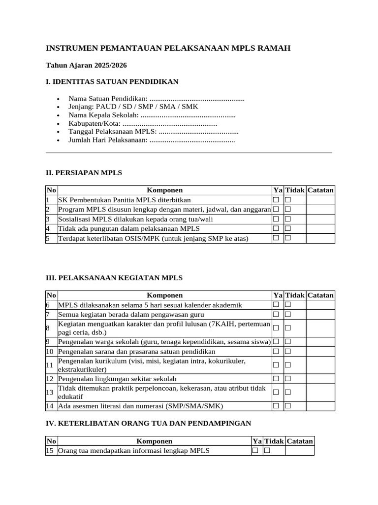 Instrumen MPLS 1 | PDF
