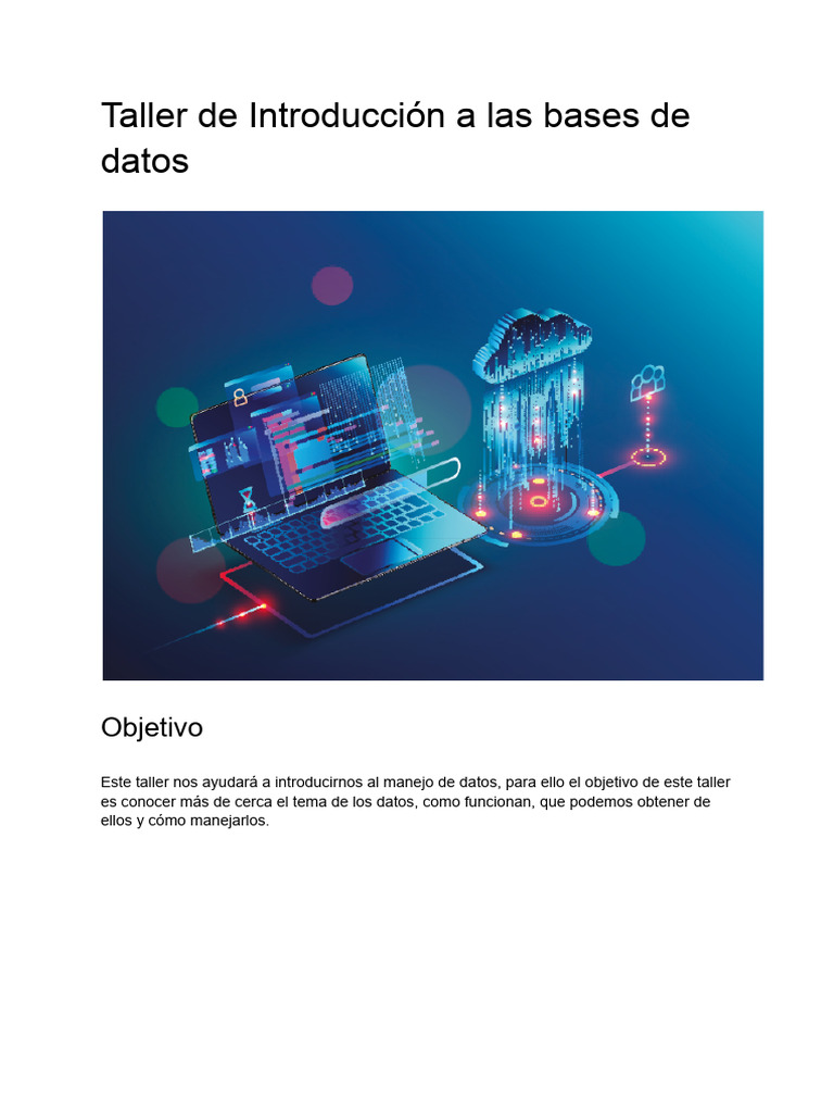 Taller Introducción A Las Bases de Datos (Clase 10) | PDF | Informática ...