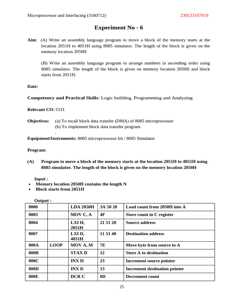 8085 Assembly Language Programs Guide | PDF | Integrated Circuit ...