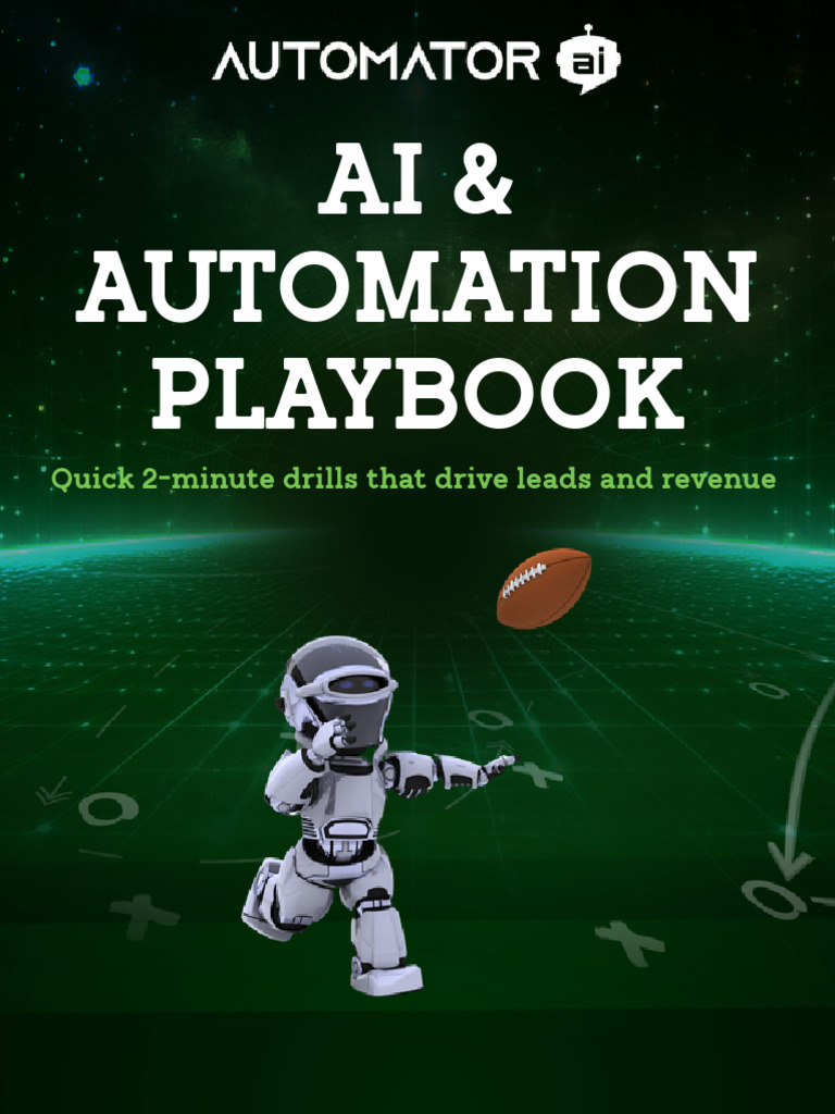 AI & Automation Playbook | PDF | Artificial Intelligence | Intelligence ...