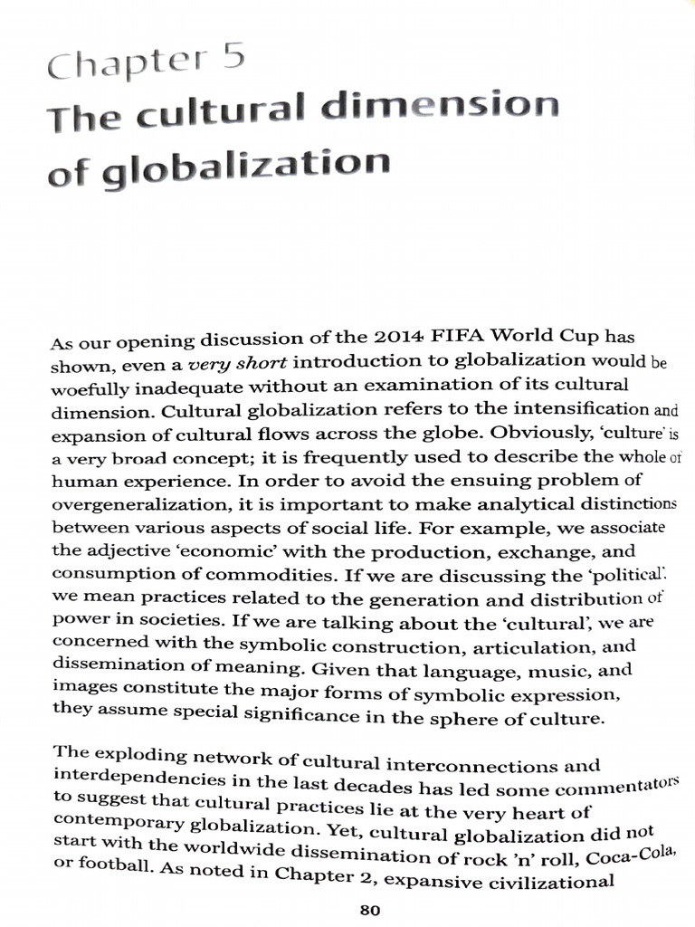 Cultural Globalization: Impact and Dynamics | PDF | Globalization ...