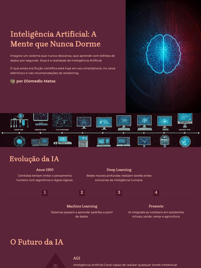 Evolução e Futuro da Inteligência Artificial | PDF | Inteligência ...