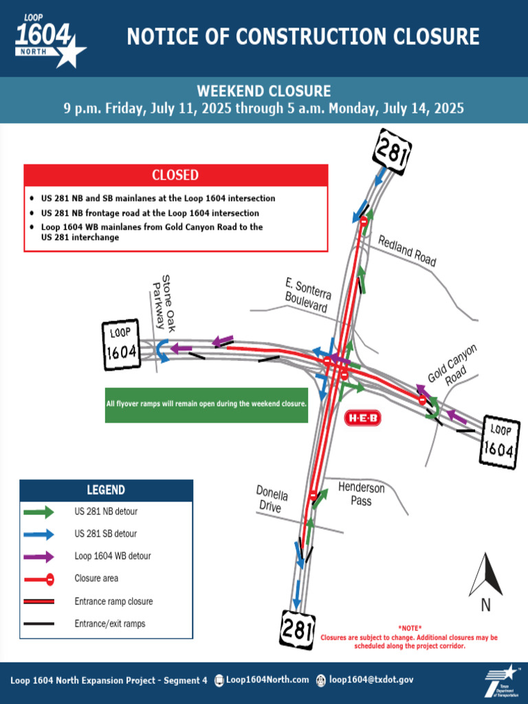 Loop 1604 North Expansion | PDF | Interchange (Road) | Road Transport