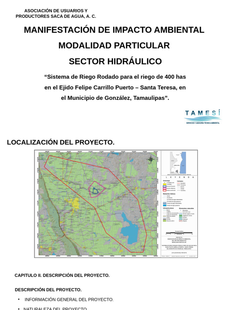 Manifestación de Impacto Ambiental del Riego | PDF | Entorno natural ...
