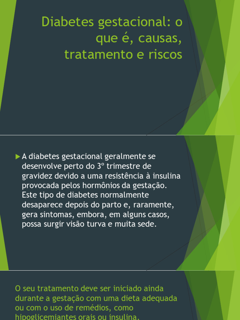 Diabetes Gestacional: Causas e Tratamento | PDF | Diabetes | Gravidez