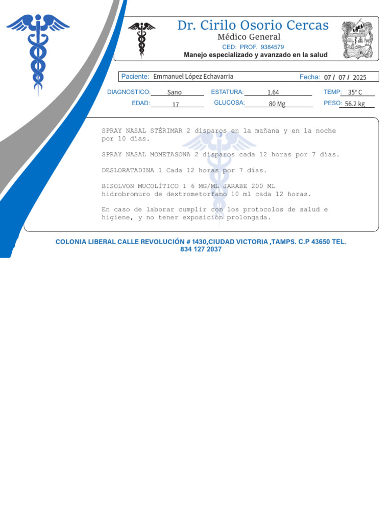 Receta Particular | PDF