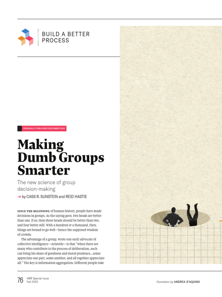 Making Dumb Groups Smarter | PDF | Heuristic | Decision Making