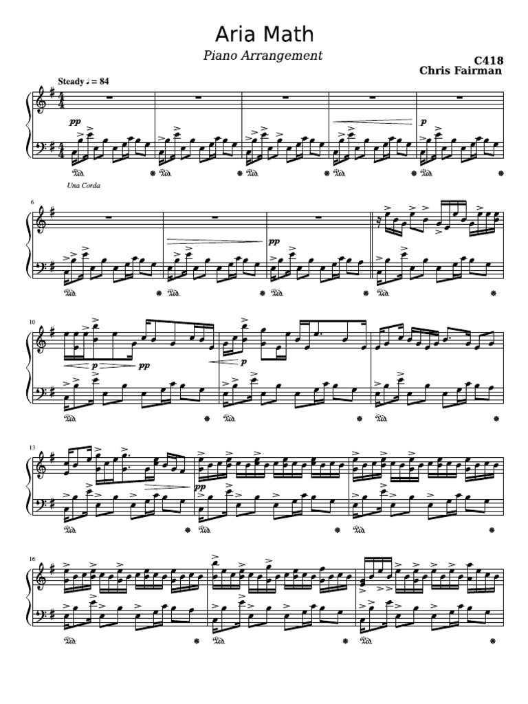 Minecraft OST Aria Math (Advanced) | PDF
