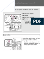 Power Windows: The Power Windows Can Be Opened and Closed Using The Following Switches