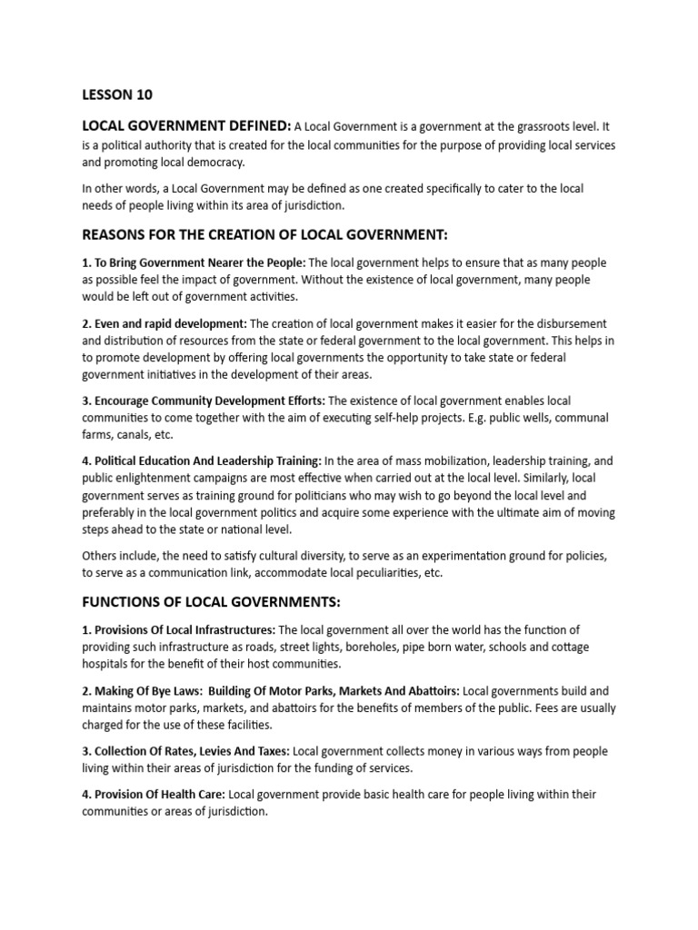 Understanding Local Government Functions | PDF | Taxes | Economies