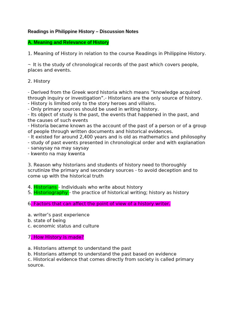 Understanding Philippine History Sources | PDF | Historian | Primary ...