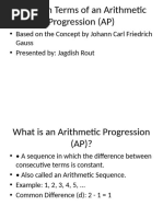 AP and GP Formulas Explained | PDF | Arithmetic | Mathematical Objects