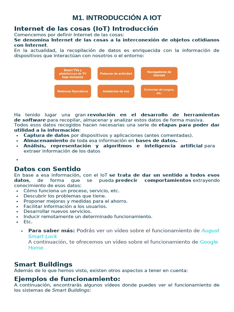 M1. Introducción A Iot | PDF | Internet de las Cosas | Datos