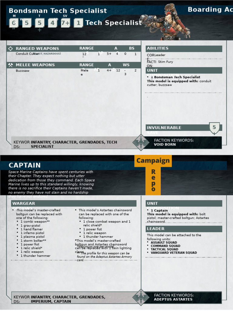 Bondsman Tech Specialist & Captain Guide | PDF