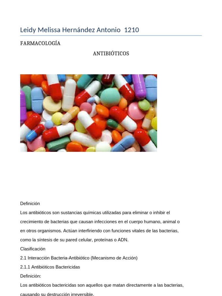 Resumen Antibioticos Con Imagenes - 1