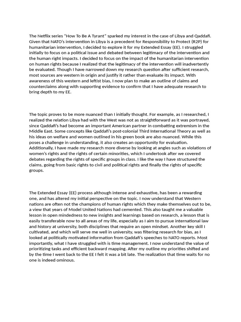 Akshat EE Final Final All Reflections Sumbit | PDF | Responsibility To ...