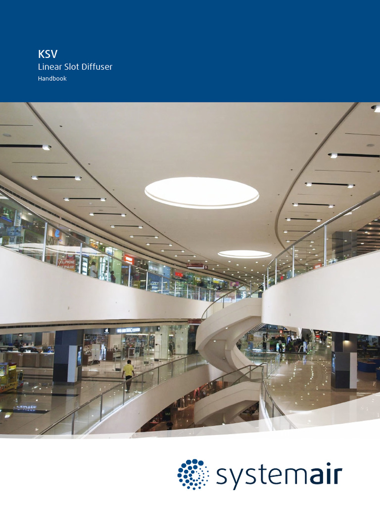KSV Linear Slot Diffuser Handbook | PDF | Duct (Flow) | Mechanical ...