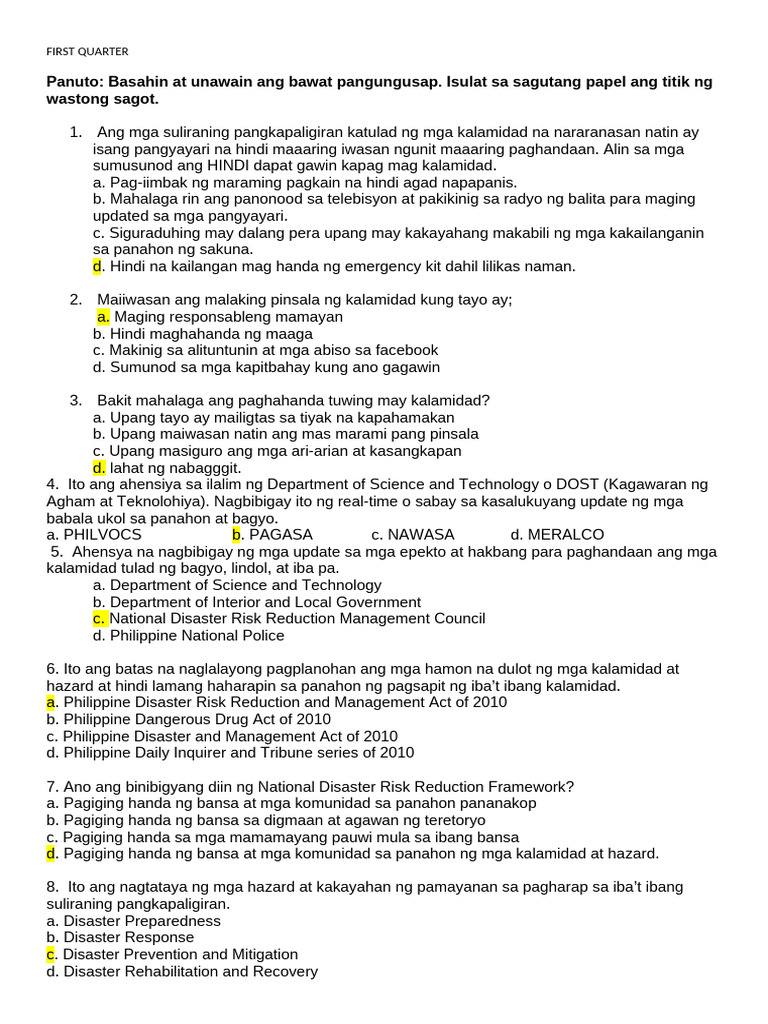 Achievement Test | PDF