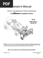 L0403341 Snow Thrower