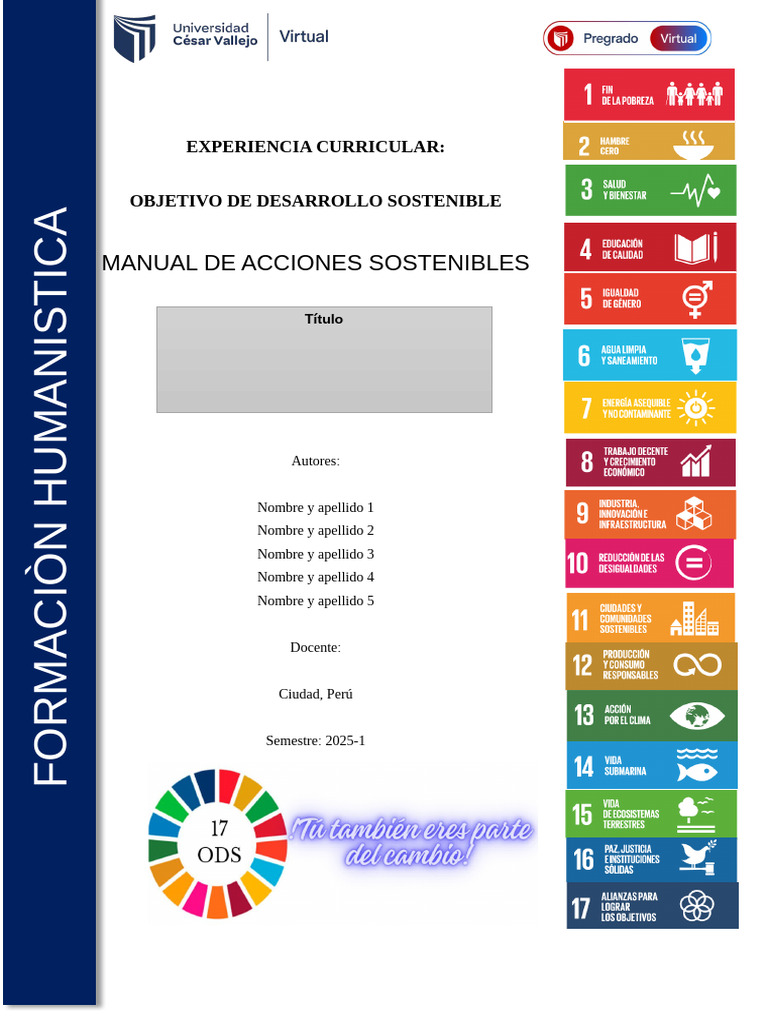 Acciones Sostenibles y ODS en Perú | PDF