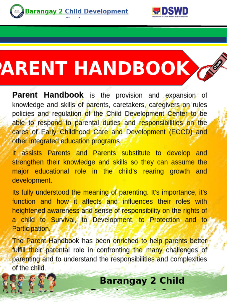 Barangay 2 Parent Handbook for ECCD | PDF