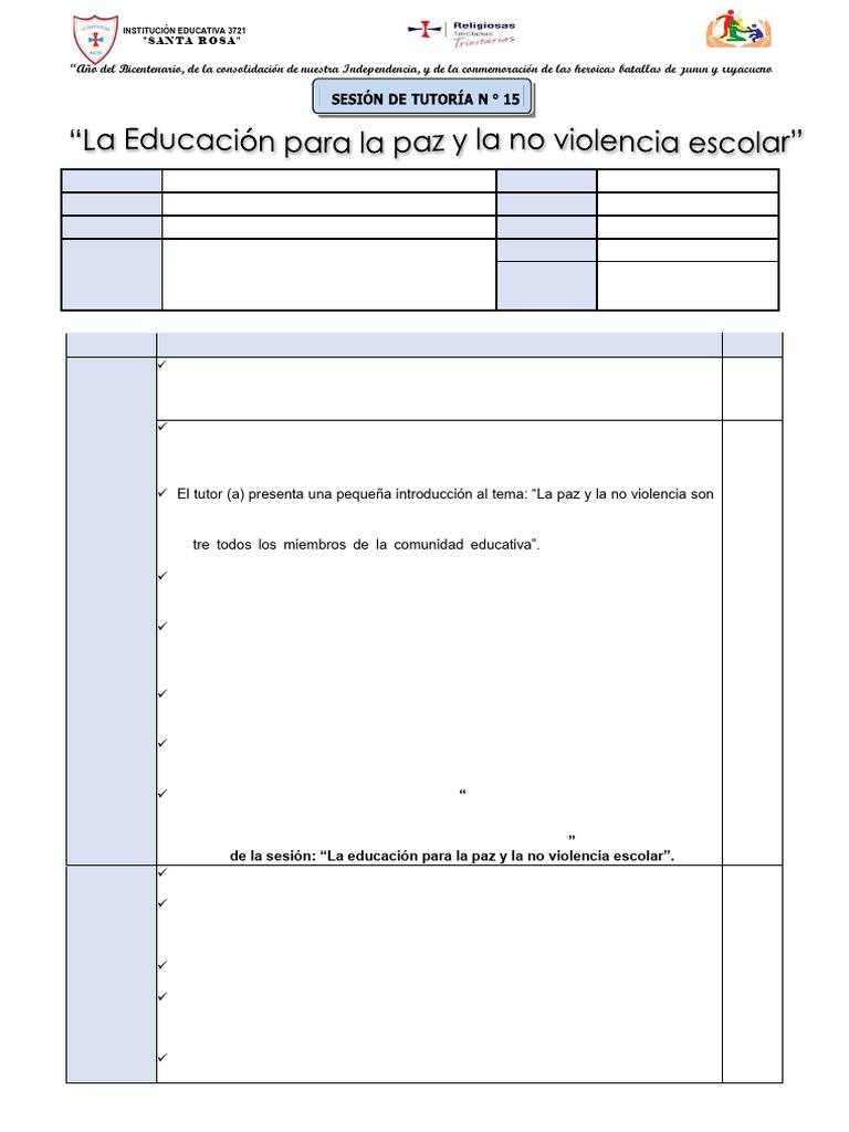 Educación para la Paz Escolar | PDF | Paz | Empatía