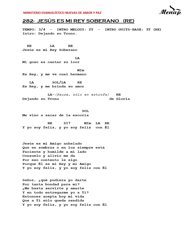 Letra y acordes de 
